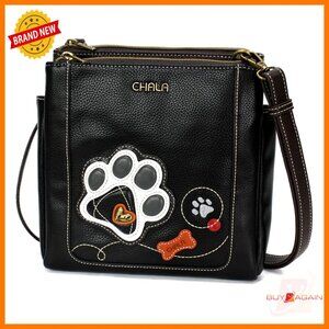 Faux Leather Crossbody Bag RFID Protected Adjustable Strap Messenger Purse